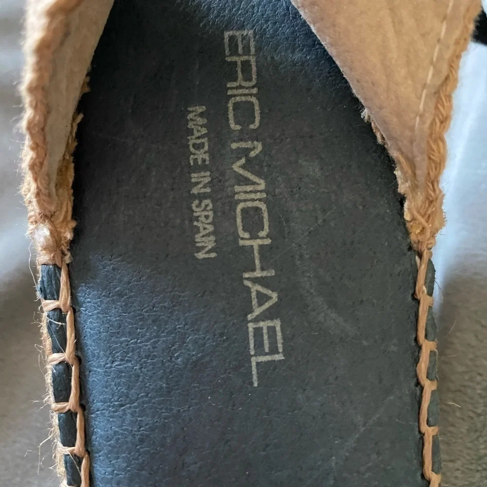 ERIC MICHAEL-unique wedge espadrilles, size 11